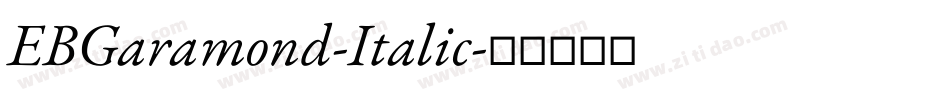 EBGaramond-Italic字体转换