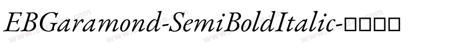 EBGaramond-SemiBoldItalic字体转换