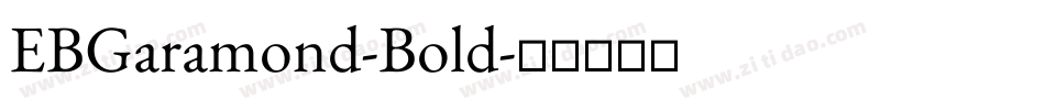 EBGaramond-Bold字体转换