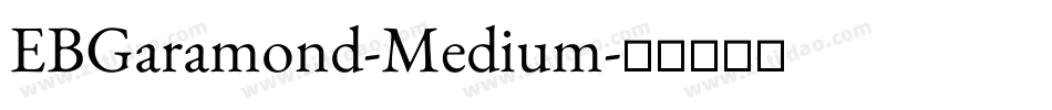 EBGaramond-Medium字体转换