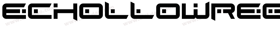 EcHollowRegular-Gxem字体转换