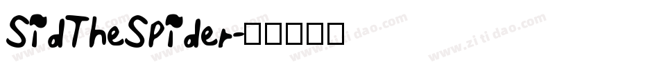 SidTheSpider字体转换