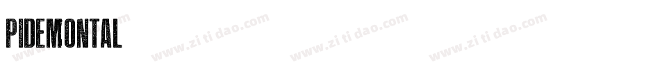 Pidemontal字体转换