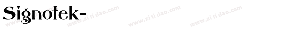 Signotek字体转换