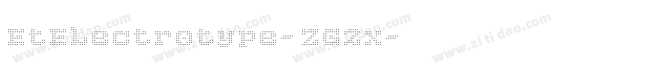 EtElectrotype-ZG2x字体转换