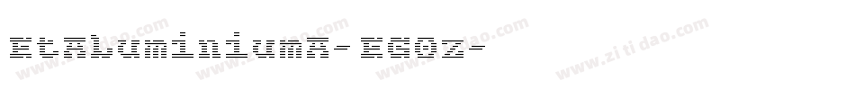EtAluminiumA-EGOz字体转换