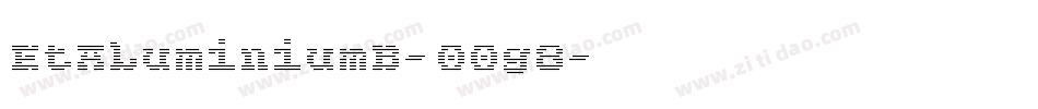 EtAluminiumB-OOg8字体转换