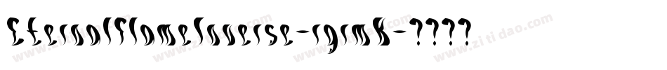 EternalFlameInverse-rgrmK字体转换