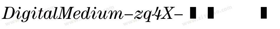 DigitalMedium-zq4X字体转换