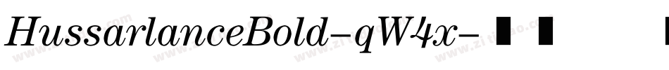 HussarlanceBold-qW4x字体转换