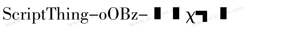 ScriptThing-oOBz字体转换