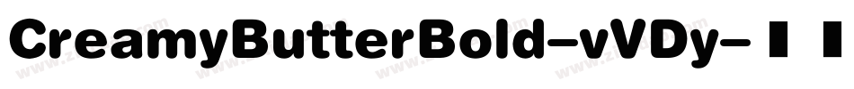CreamyButterBold-vVDy字体转换