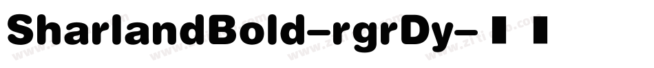 SharlandBold-rgrDy字体转换