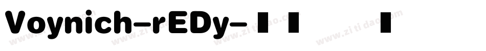 Voynich-rEDy字体转换