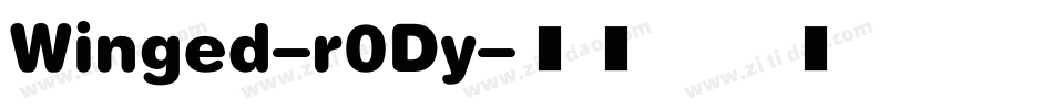 Winged-r0Dy字体转换