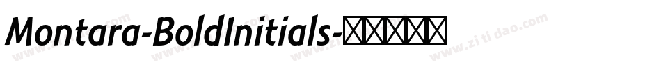 Montara-BoldInitials字体转换