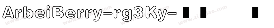 ArbeiBerry-rg3Ky字体转换