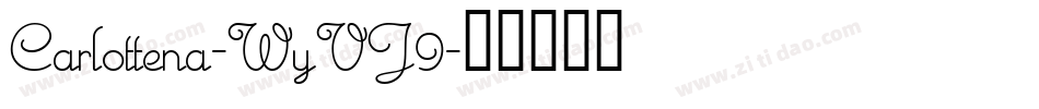Carlottena-WyVJ9字体转换