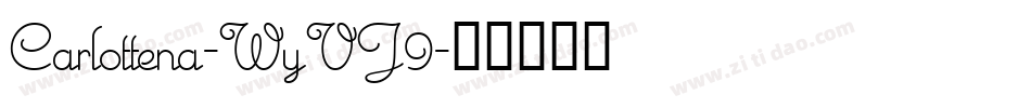 Carlottena-WyVJ9字体转换