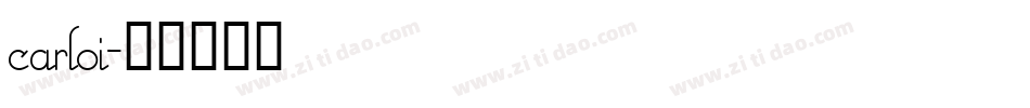carloi字体转换