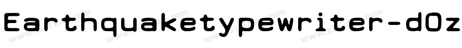 Earthquaketypewriter-dOzg字体转换