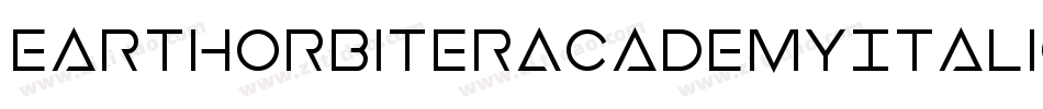 EarthOrbiterAcademyItalic-2aJo字体转换