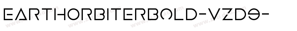 EarthOrbiterBold-vzD9字体转换