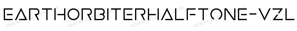 EarthOrbiterHalftone-vzlZ字体转换