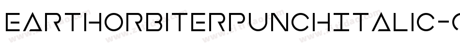EarthOrbiterPunchItalic-ozaq字体转换
