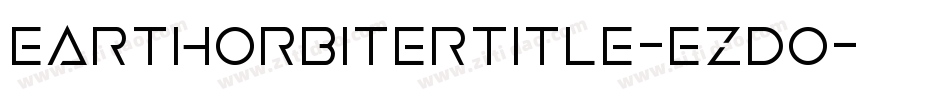 EarthOrbiterTitle-ezdO字体转换