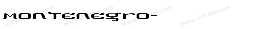 Montenegro字体转换