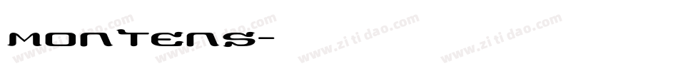 Montens字体转换