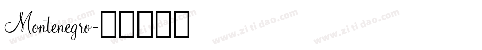 Montenegro字体转换