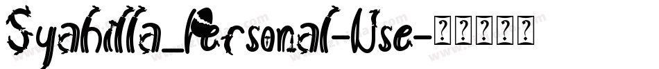 Syahilla_Personal-Use字体转换
