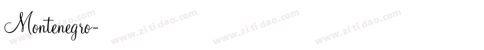 Montenegro字体转换