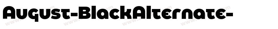 August-BlackAlternate字体转换