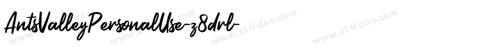 AntsValleyPersonalUse-z8drl字体转换