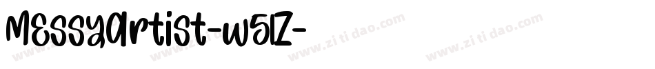 MessyArtist-w51Z字体转换