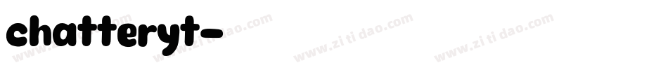 chatteryt字体转换