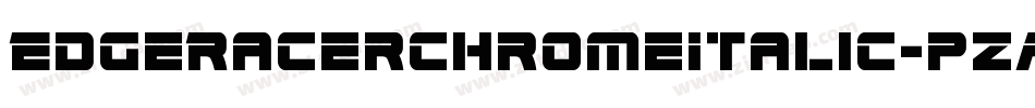 EdgeRacerChromeItalic-pzAd字体转换