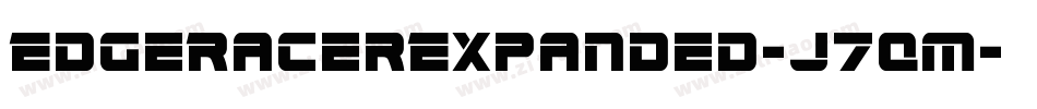 EdgeRacerExpanded-J7qm字体转换