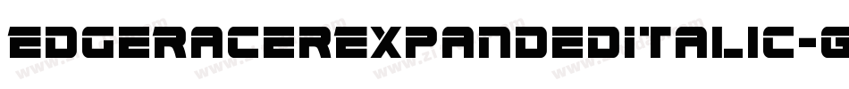 EdgeRacerExpandedItalic-G2pO字体转换