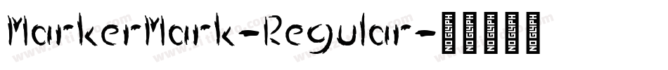 MarkerMark-Regular字体转换
