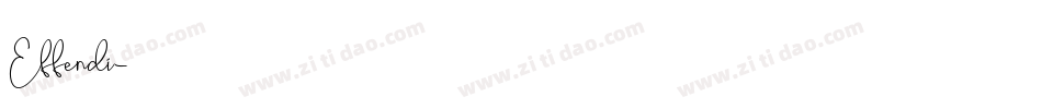 Effendi字体转换
