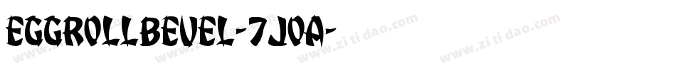 EggRollBevel-7JOA字体转换