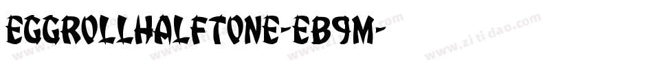 EggRollHalftone-eB9m字体转换