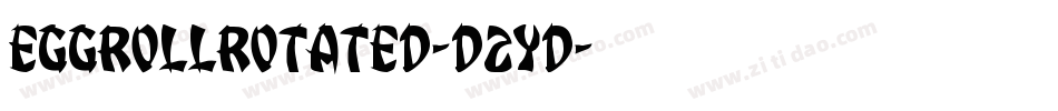 EggRollRotated-D2YD字体转换