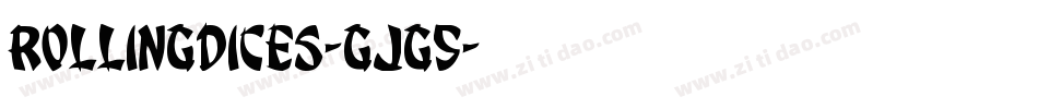 Rollingdices-gJg5字体转换