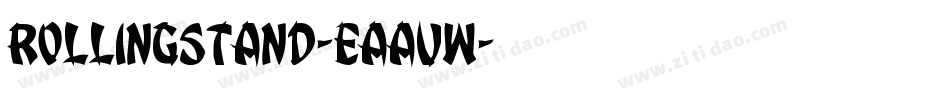 Rollingstand-EaavW字体转换