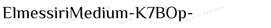 ElmessiriMedium-K7BOp字体转换